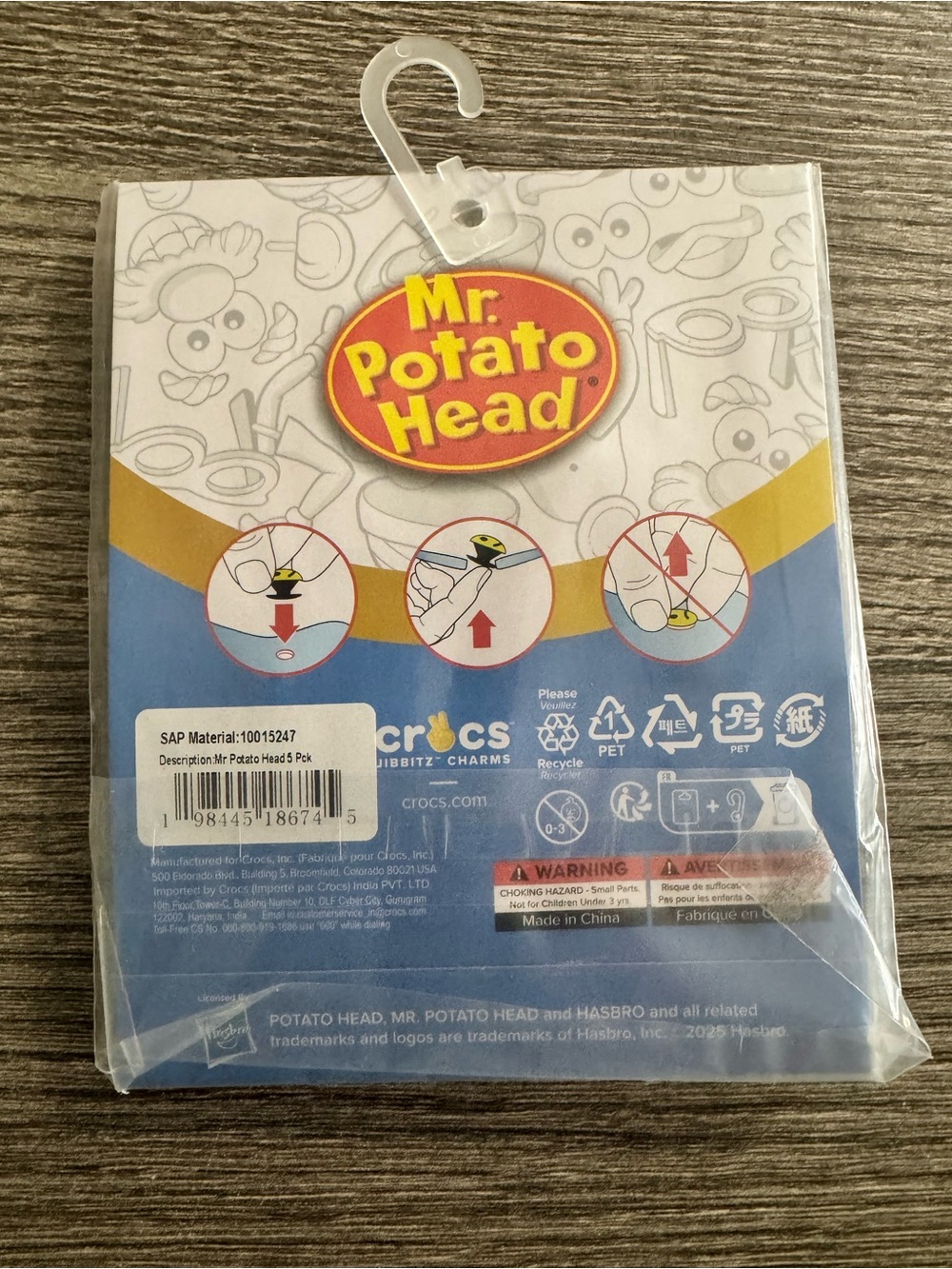Crocs Jibbitz Charms Original Mr. Potato Head Set Of 5 Uniquely YOU - Picture 3 of 3